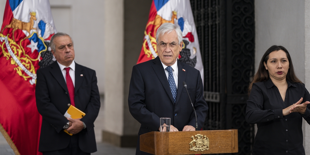 Presidente Piñera declara fase IV y anuncia cierre de fronteras para combatir coronavirus