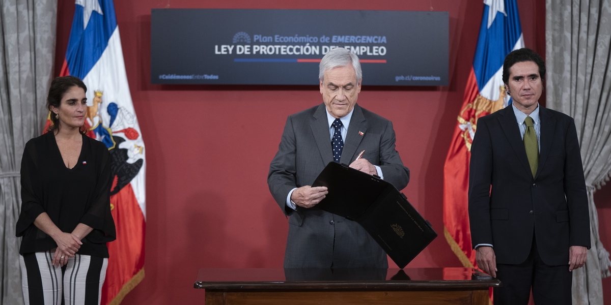 Presidente Piñera promulga Ley de Protección al Empleo