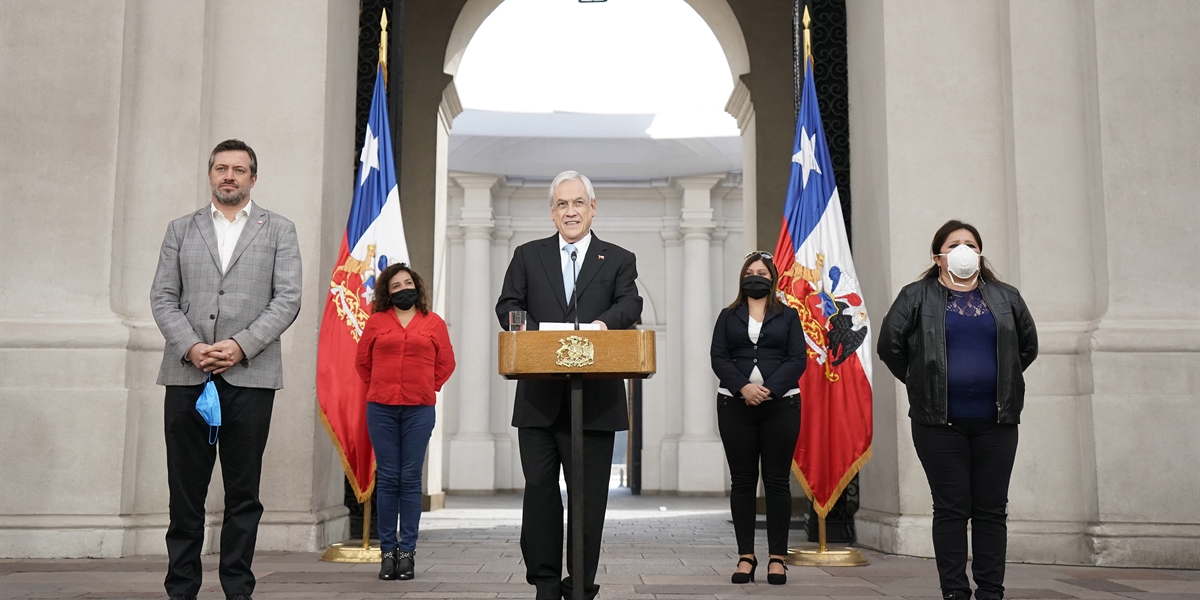 Presidente Piñera da inicio a pago de bono Covid-19