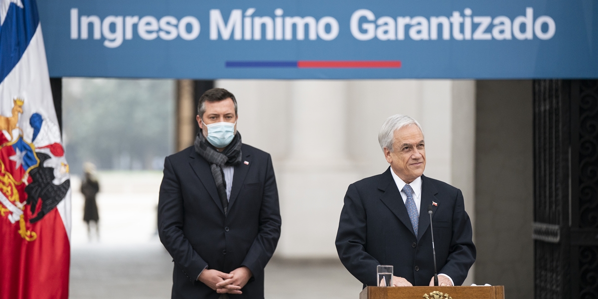 Presidente Piñera anuncia pago del Subsidio al Ingreso Mìnimo Garantizado que beneficiará a cerca de 700 mil trabajadores del país