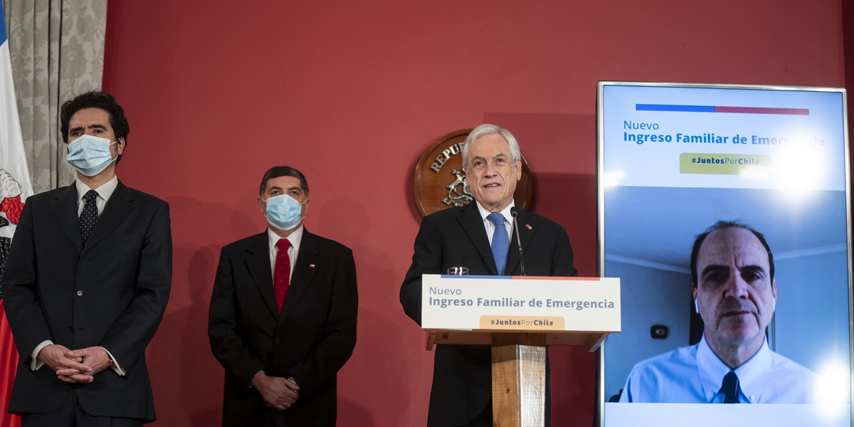 Presidente Piñera firma proyecto que amplía Ingreso Familiar de Emergencia