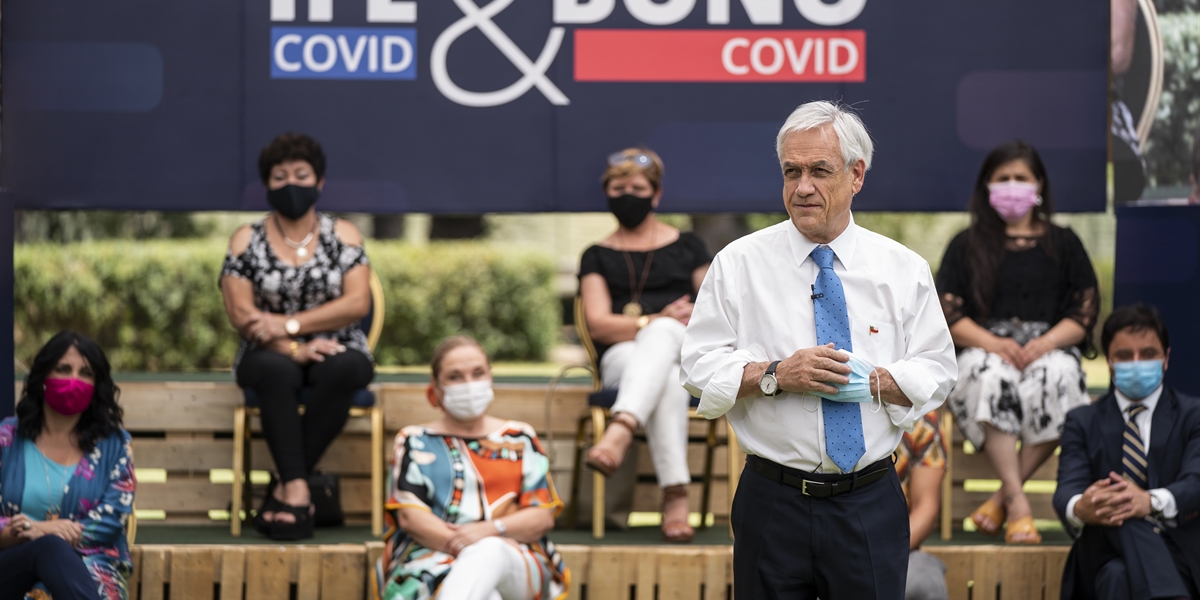 Presidente Piñera anuncia nuevos beneficios sociales para familias afectadas por la pandemia