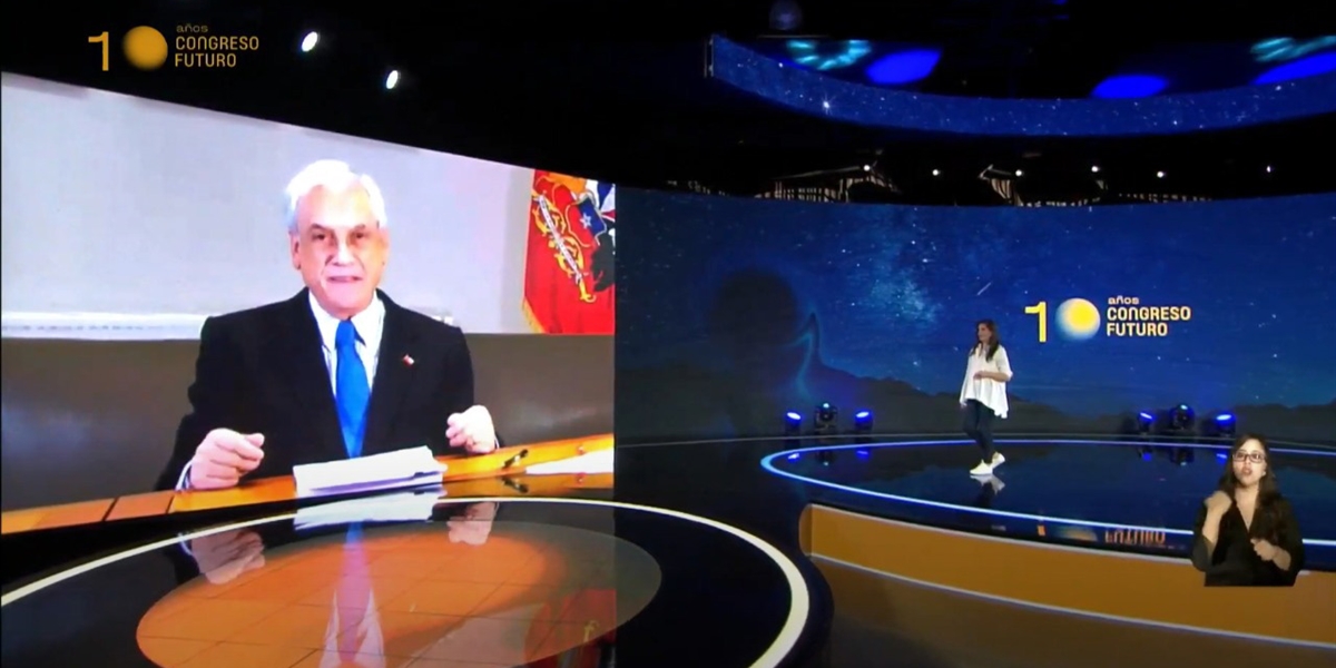 Presidente Piñera participa de inauguración del Congreso Futuro 2021