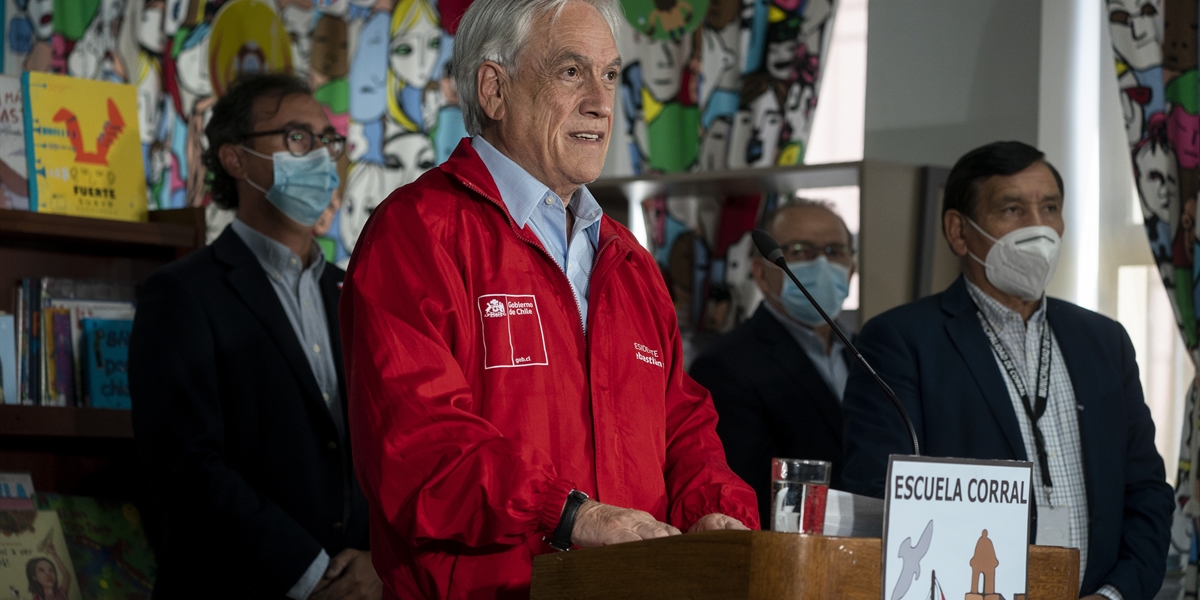 Presidente Piñera anuncia el inicio del año escolar 2021