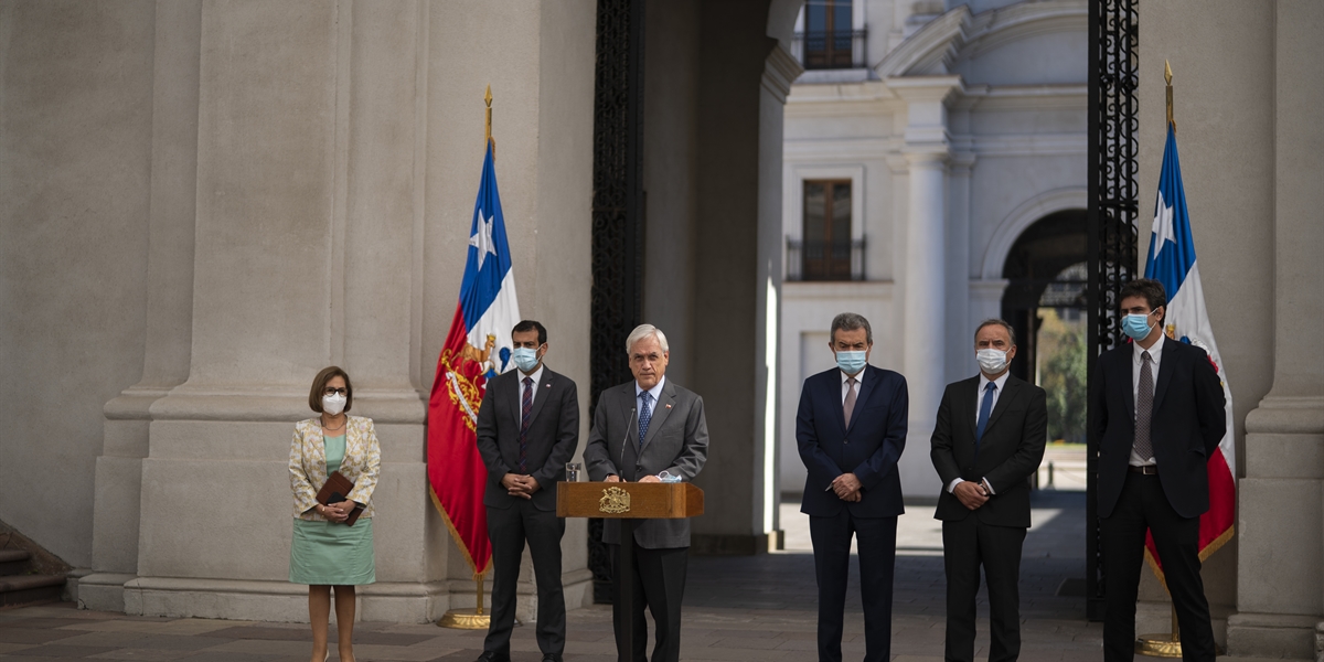 Presidente Piñera se reúne con poderes y autoridades del Estado