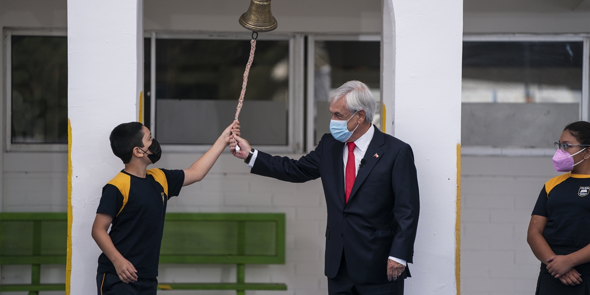 Presidente Piñera da inicio al año escolar 2021