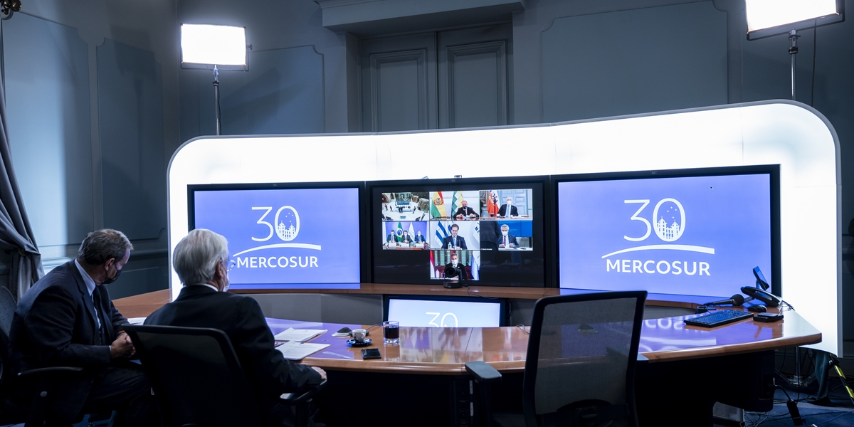Presidente Piñera participa vía telemática en conmemoración de los 30 años de Mercosur