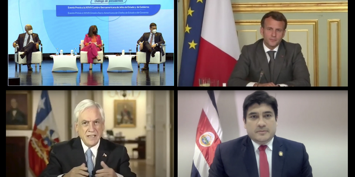Presidente Piñera participa de evento paralelo de cara a la XXVII Cumbre Iberoamericana de Jefes de Estado y Gobierno
