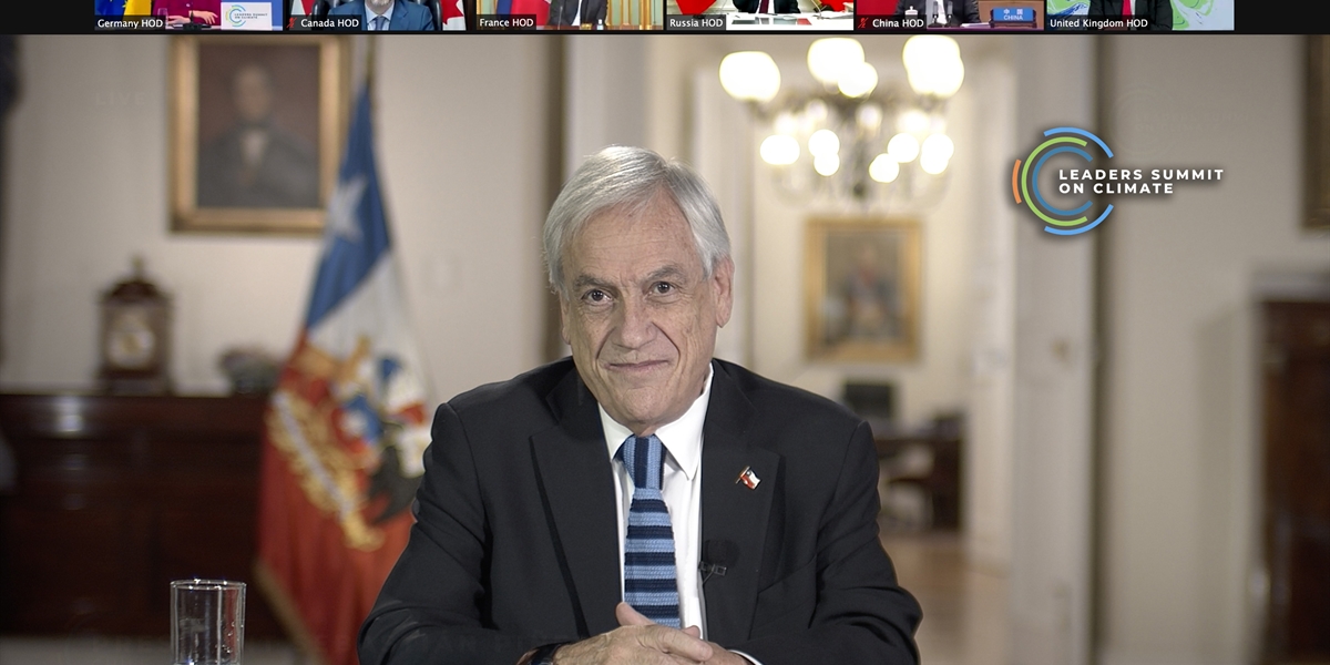 Presidente Piñera participa de Cumbre de Líderes sobre el Clima 2021