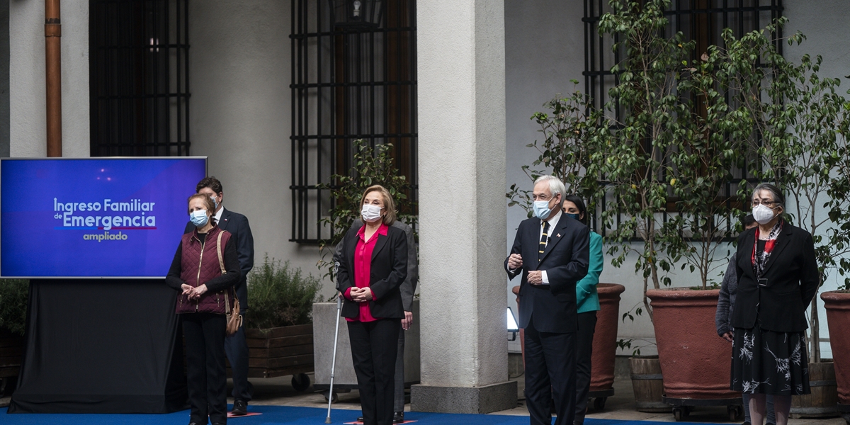 Presidente Piñera anuncia inicio del pago IFE Ampliado