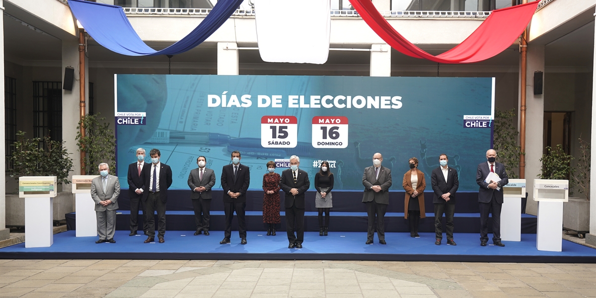 Presidente Piñera encabeza reunión de coordinación por elecciones de constituyentes, alcaldes, concejales y gobernadores regionales