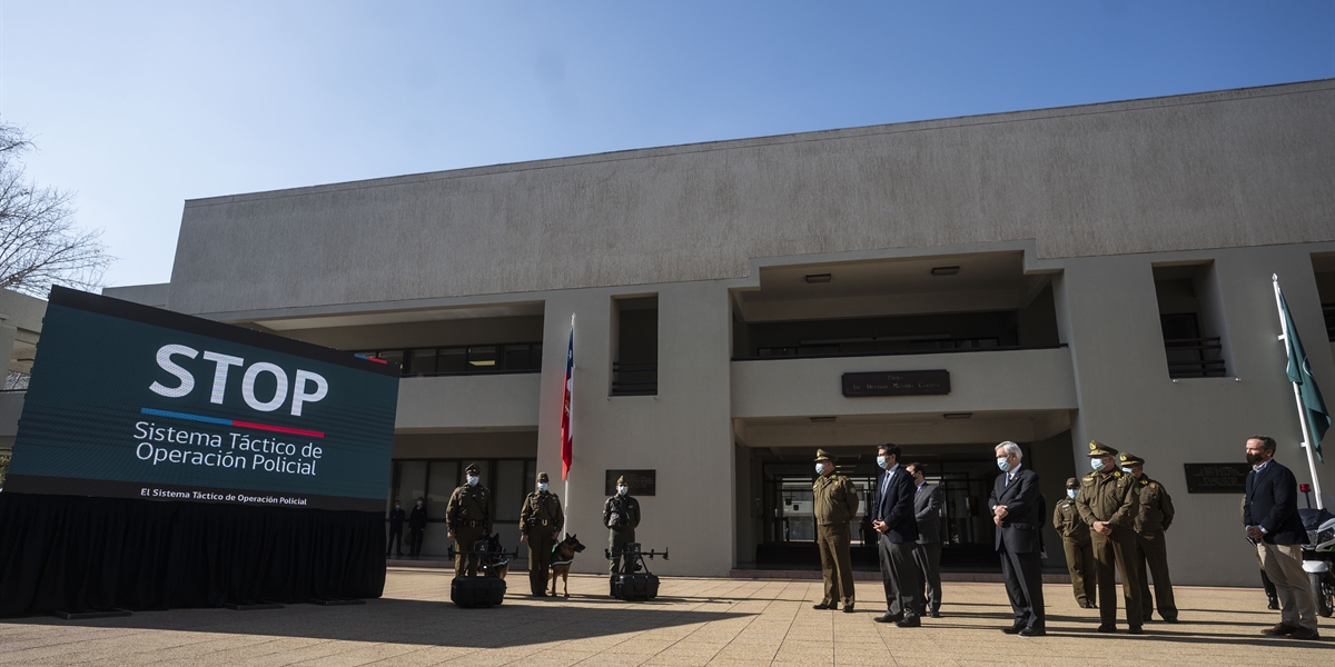 Presidente Piñera anuncia la puesta en marcha de la Ley que institucionaliza el Sistema Táctico de Operación Policial (STOP)