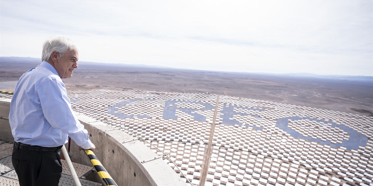 Presidente Piñera inaugura complejo solar Cerro Dominador