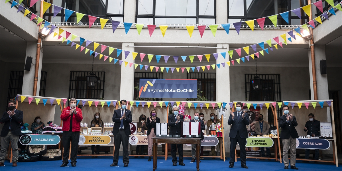Presidente Piñera promulga medidas de apoyo para micro, pequeñas y medianas empresas