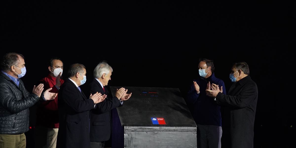 Presidente Piñera inaugura el Puente Treng Treng-Kay Kay en La Araucanía