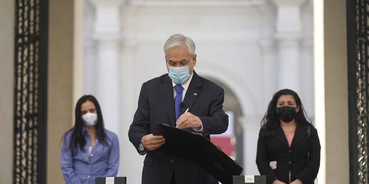 Presidente Piñera presenta proyecto de ley de amenazas