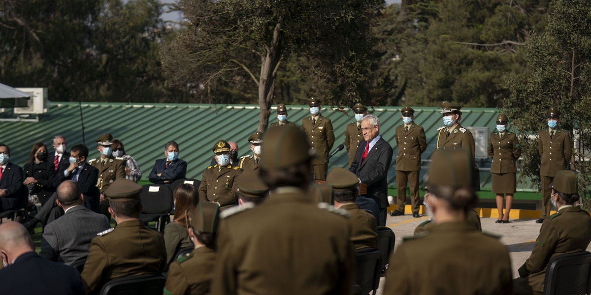 Presidente Piñera inaugura nuevas dependencias de la Escuela de Formación de Carabineros en Viña del Mar