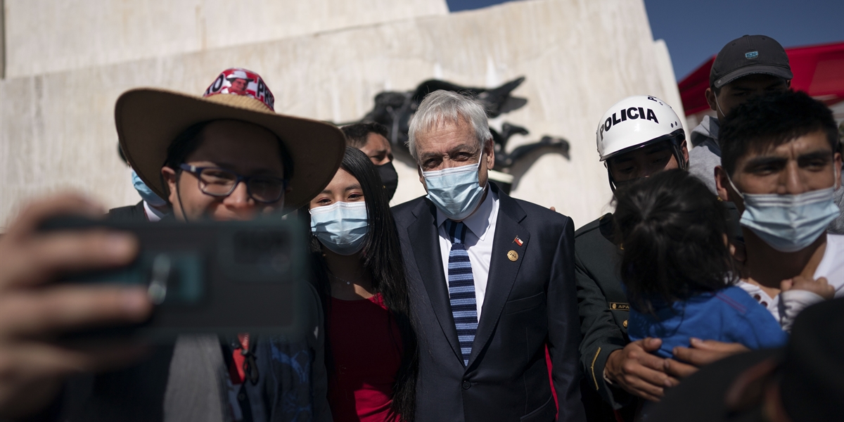 Presidente Piñera asiste a ceremonia de juramentación simbólica de nuevo Mandatario de Perú Pedro Castillo