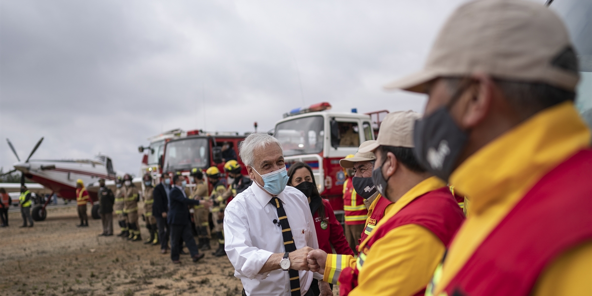 Presidente Piñera presenta el Plan Nacional 2021-22 de Protección contra Incendios Forestales