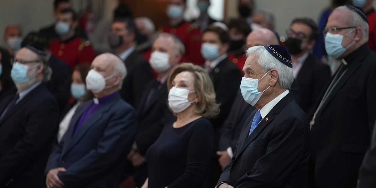 Presidente Piñera participa en la ceremonia Tefilá por Chile