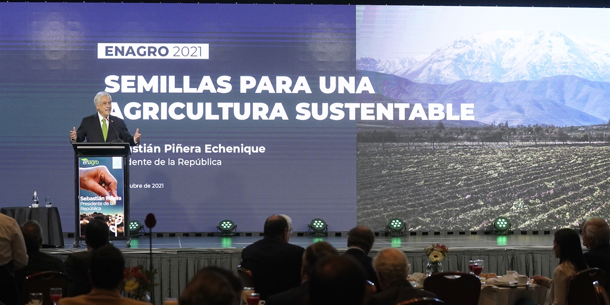 Presidente Piñera participa en ENAGRO 2021