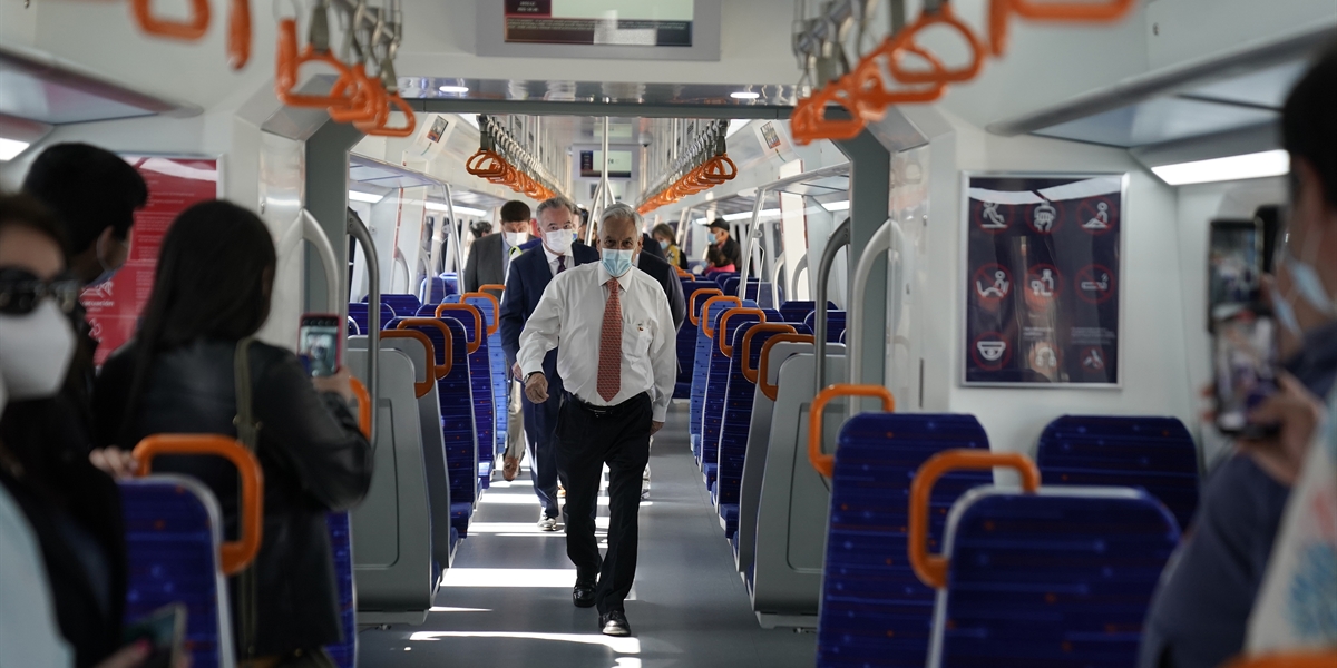 Presidente Piñera encabeza la puesta en marcha de la nueva flota del BioTren, que forma parte del Plan Chile sobre Rieles