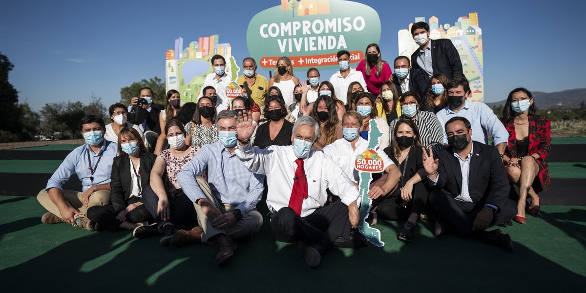 Presidente Piñera anuncia “Compromiso Vivienda”, iniciativa que destina terrenos fiscales para dar solución habitacional a más de 50 mil familias