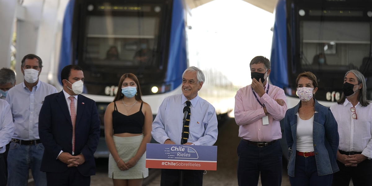 Presidente Piñera realiza un balance del programa “Chile sobre Rieles”