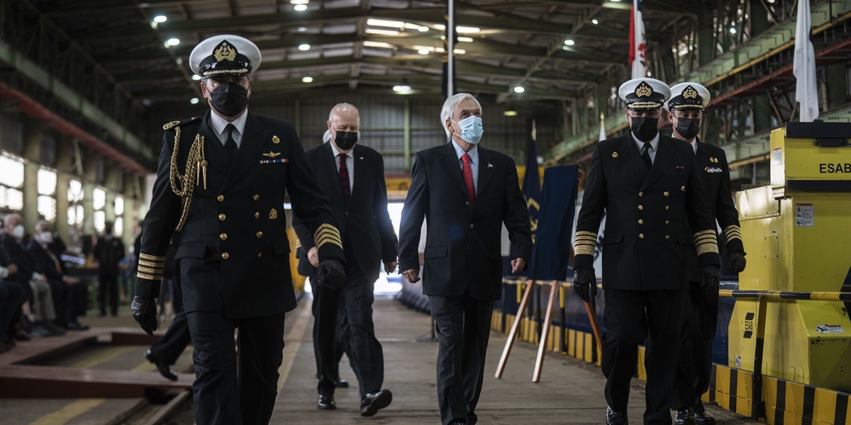Presidente Piñera encabeza ceremonia de inicio de construcción del primer buque multipropósito de la Armada