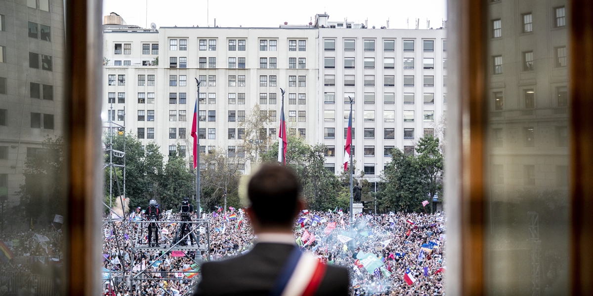 Primer discurso en el Palacio de La Moneda del Presidente Gabriel Boric Font