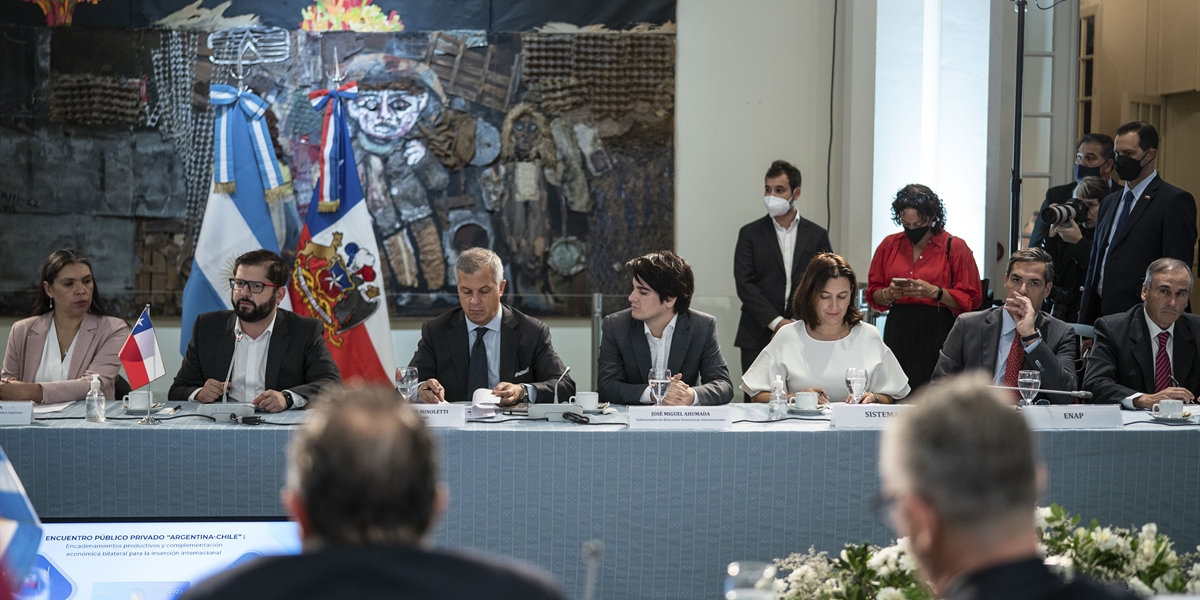El Presidente de la República, Gabriel Boric Font, participa del Desayuno Empresarial del Comité de Comercio Argentina-Chile