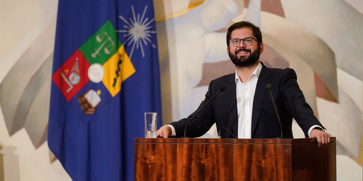 Presidente de la República, Gabriel Boric Font, participa en la inauguración Año Académico 2022 en la U. de Chile
