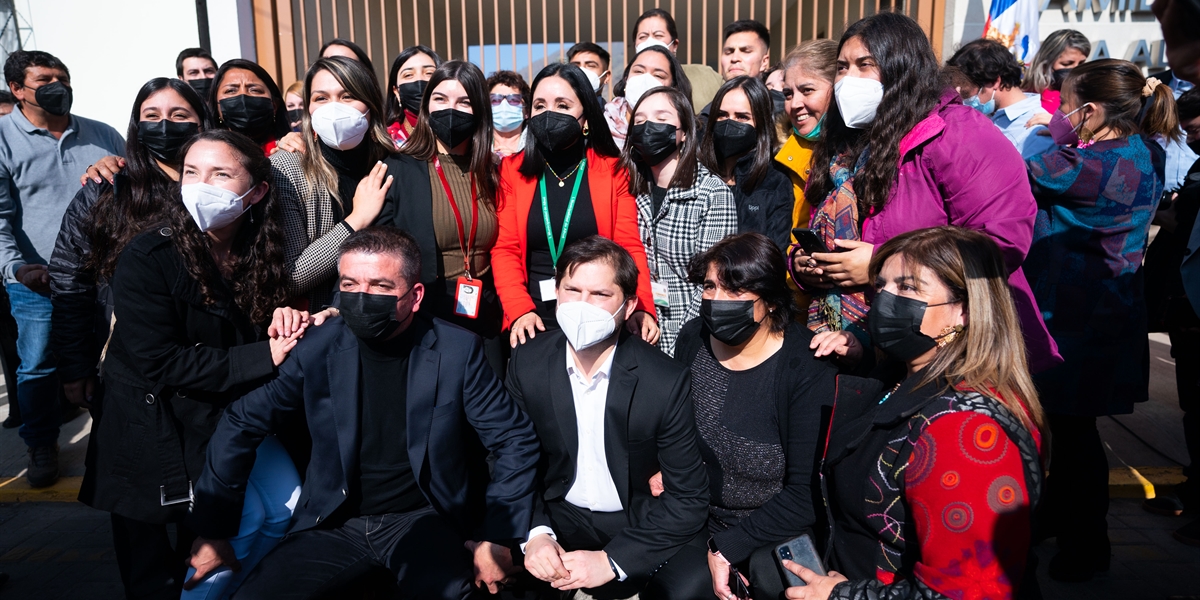 El Presidente de la República Gabriel Boric Font inaugura el nuevo Cesfam de la comuna de Alhué