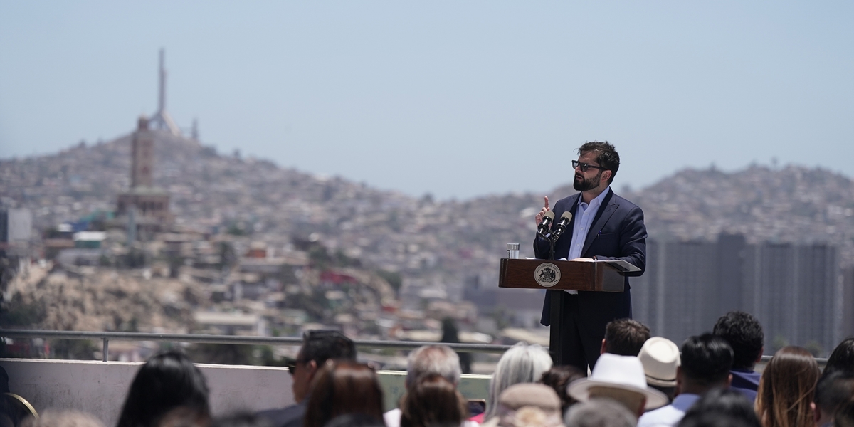 Presidente de la República, Gabriel Boric Font, da inicio al proceso de licitación de planta desaladora para la Región de Coquimbo