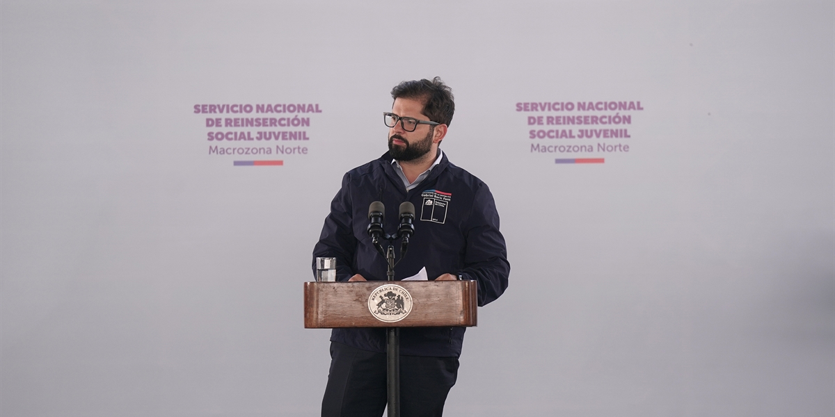 Presidente de la República, Gabriel Boric Font, participa de puesta en marcha del Servicio de Reinserción Social Juvenil Macro Zona Norte