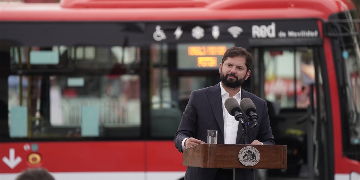 Presidente de la República, Gabriel Boric Font, anuncia buses eléctricos para Coquimbo y La Serena