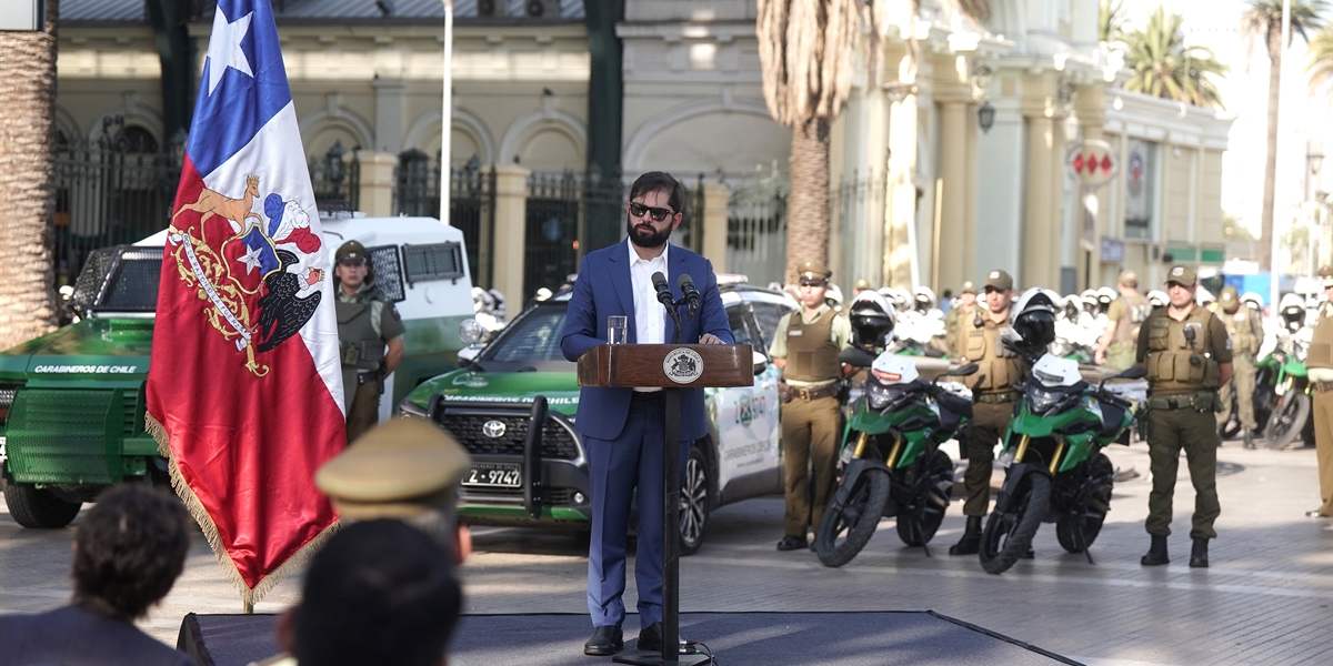 Presidente de la República, Gabriel Boric Font, anuncia el fortalecimiento del Plan Calles Sin Violencia