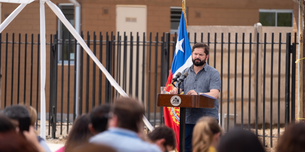 Presidente de la República, Gabriel Boric Font, encabeza entrega de conjunto habitacional Valles de Parral IV