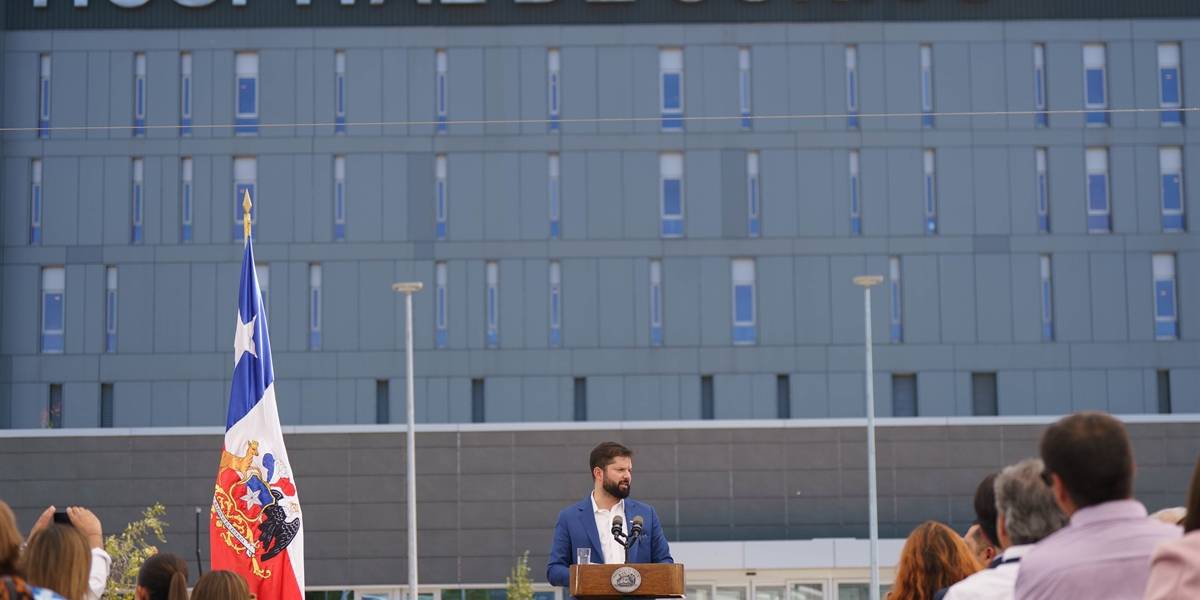 Presidente de la República, Gabriel Boric Font, inaugura el nuevo hospital de Curicó