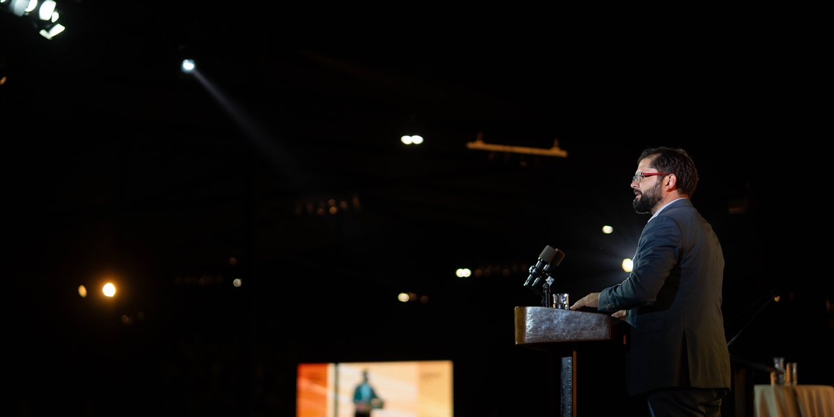 Presidente de la República, Gabriel Boric Font, participa de la cena CESCO Week