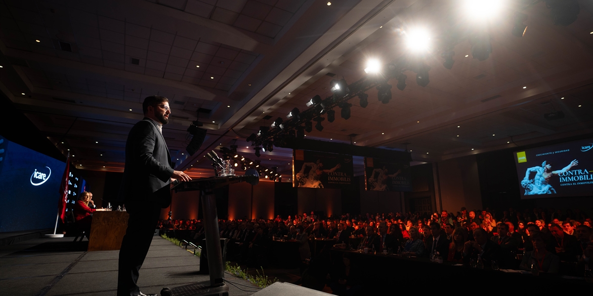 Presidente de la República, Gabriel Boric Font, encabeza la inauguración del Encuentro Nacional de la Empresa (ENADE) 2024