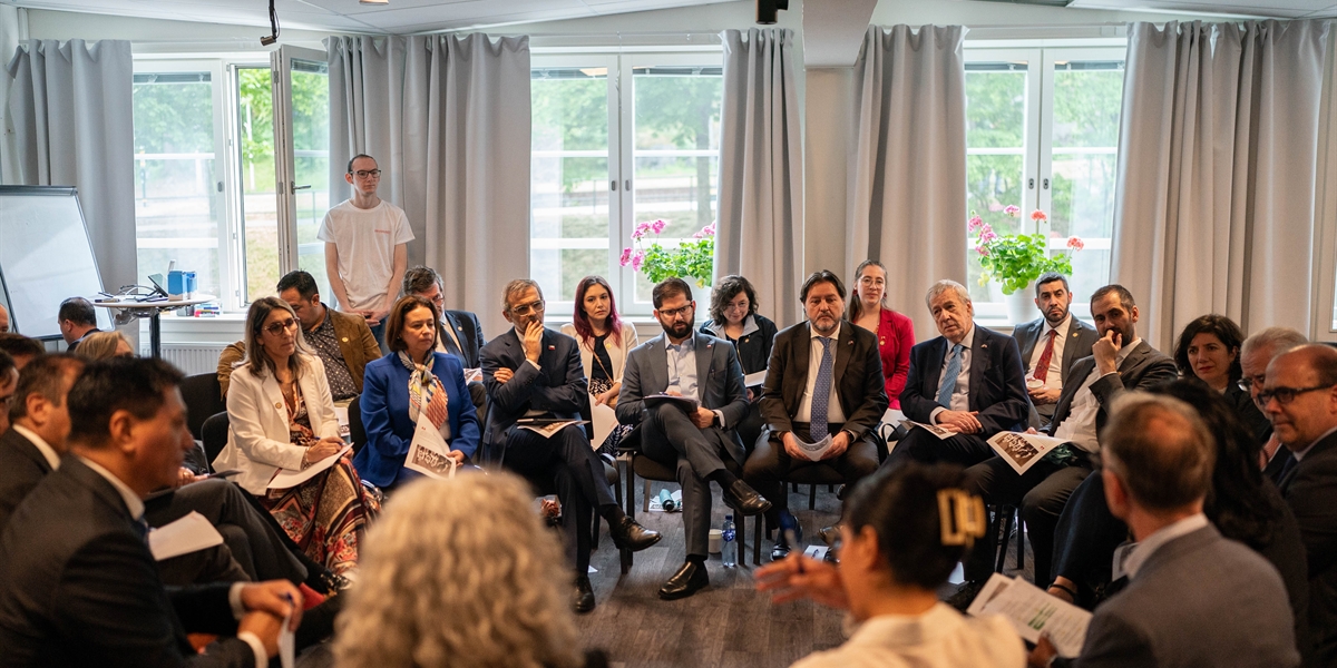 Presidente de la República, Gabriel Boric Font, visita las instalaciones de Fryshuset