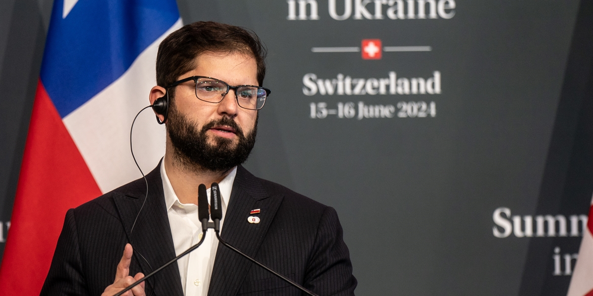 S.E. el Presidente de la República, Gabriel Boric Font, participa de conferencia de prensa de cierre de la Cumbre para la Paz en Ucrania