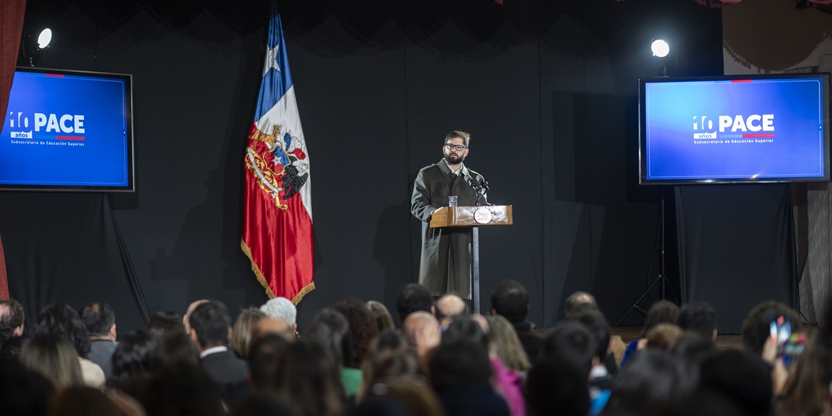S.E. el Presidente de la República, Gabriel Boric Font, encabeza ceremonia por los 10 años del Programa PACE