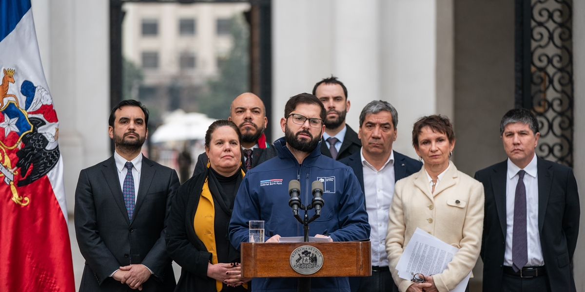 Presidente de la República, Gabriel Boric Font, encabeza sesión del Gabinete Pro Seguridad