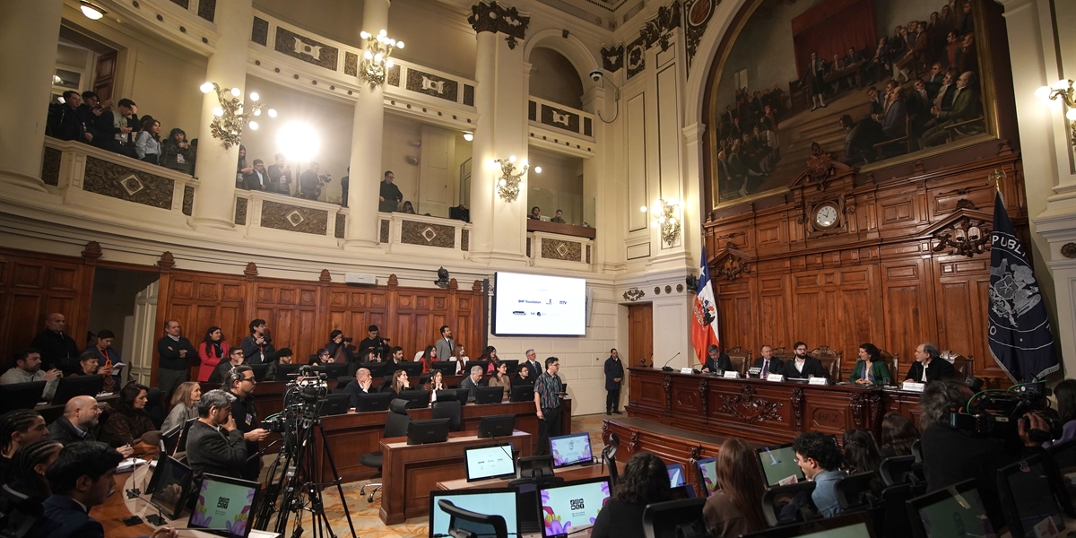Presidente de la República, Gabriel Boric Font, participa de la inauguración del Congreso Jóvenes Futuro 2024
