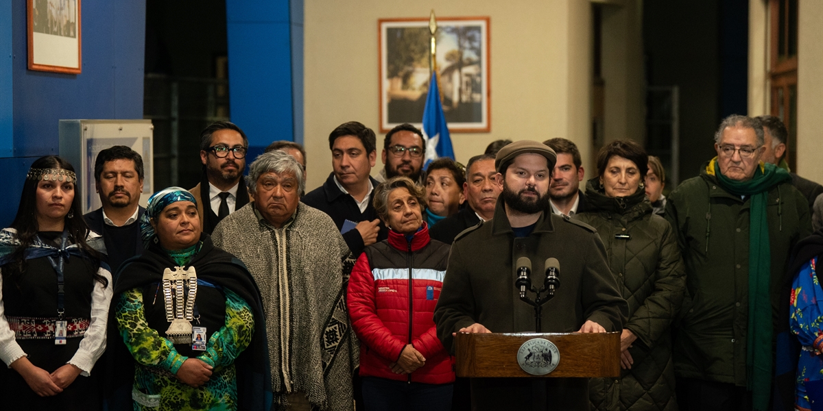 S.E. el Presidente de la República, Gabriel Boric Font, realiza visita al Hospital Intercultural Makewe
