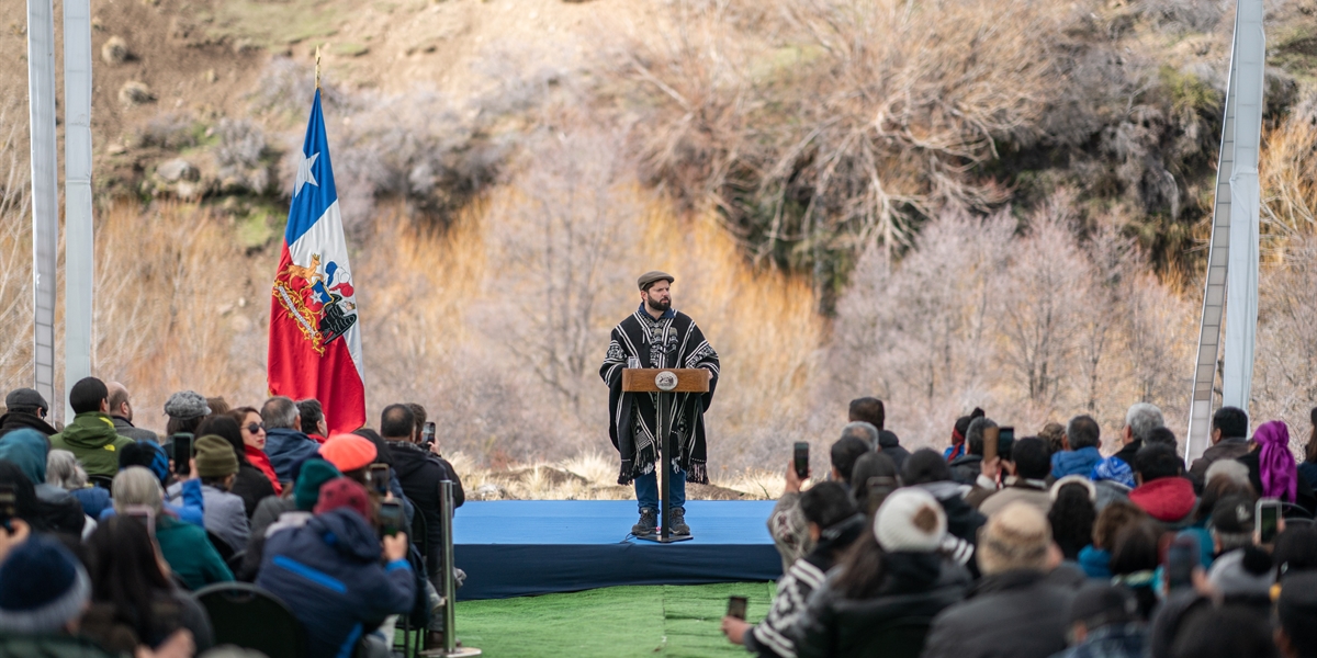 S.E. el Presidente de la República, Gabriel Boric Font, encabeza el inicio de las obras de nuevos sistemas de Agua Potable Rural para Lonquimay