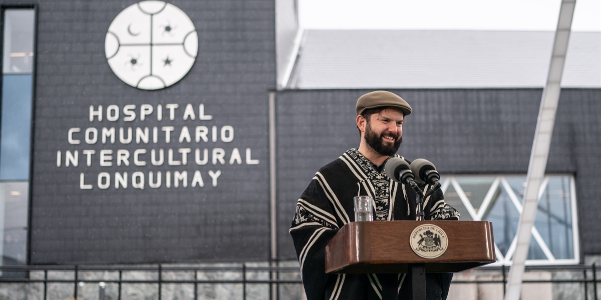 S.E. el Presidente de la República, Gabriel Boric Font, encabeza la inauguración del Hospital Comunitario Intercultural de Lonquimay