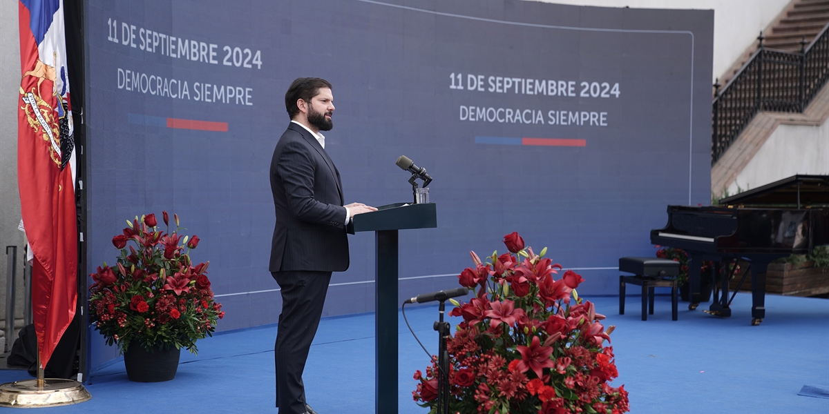S.E. el Presidente de la República, Gabriel Boric Font, encabeza acto de conmemoración por los 51 años del Golpe de Estado